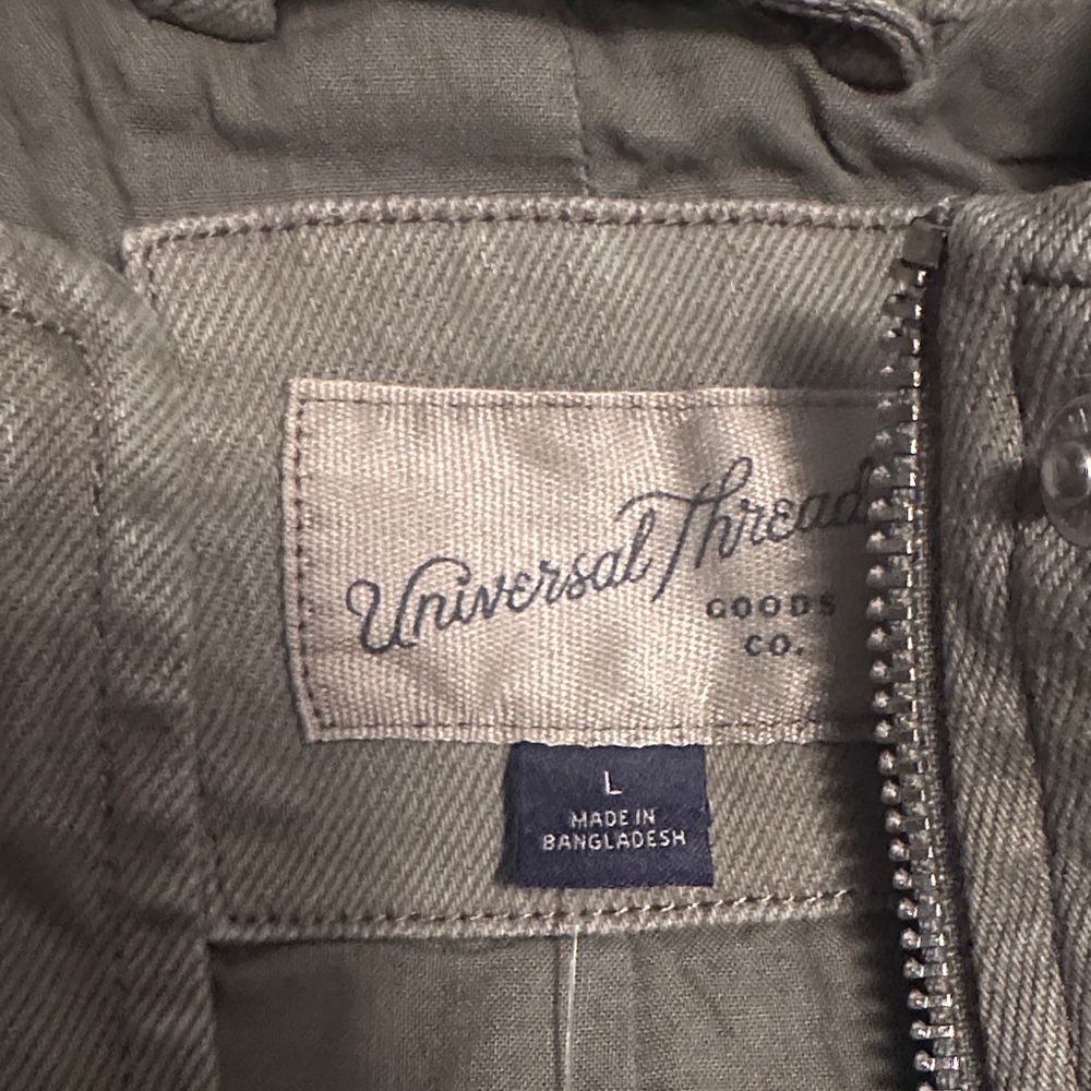 Universal Thread Olive Utility Zip Jacket - sz La… - image 2